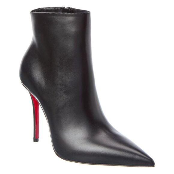 Christian Louboutin Miss Z 100 Leather Bootie Black